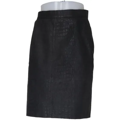 Skirt (Black) from Giorgio Mobiani Leather, Viscose