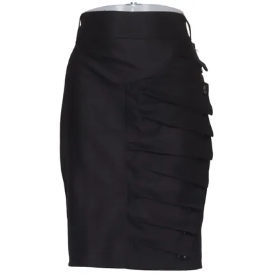 Jupe (Noir) de Lulumary Élasthane, Polyester, Viscose