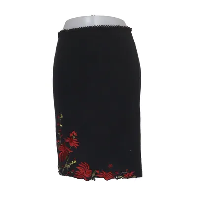 Jupe (Noir, Rouge) de Chaloc Polyamide, Viscose