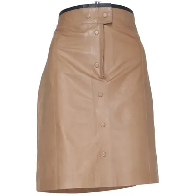 Leather skirt (Beige) from River Woods Leather, Polyester
