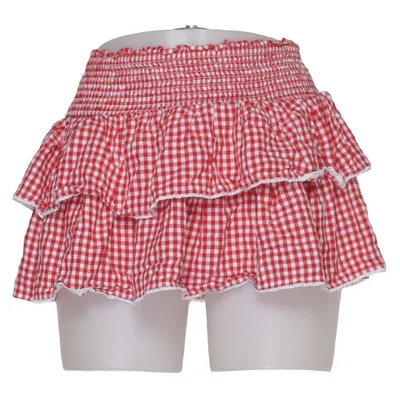 Jupe (Rouge, Blanc) de Bershka Viscose