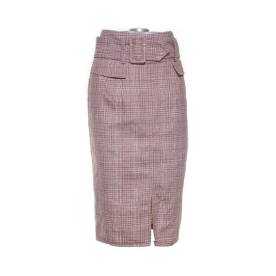 Skirt (Pink, White) from Lost Ink Acrylic, Cotton, Nylon, Polyester, Viscose