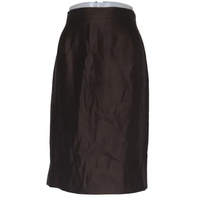 Jupe (Marron) de Louis Féraud Cupro, Polyester, Viscose, Laine