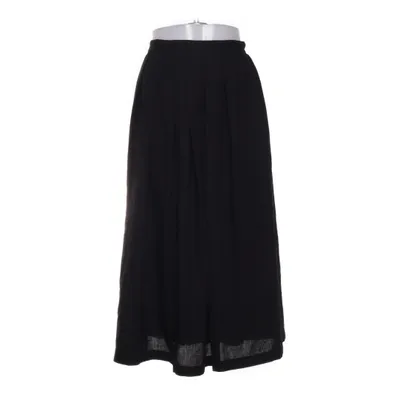 Maxi skirt (Black) from Wahls Polyester, Wool