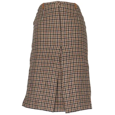 Långkjol (Brun, Svart, Beige) från Daks