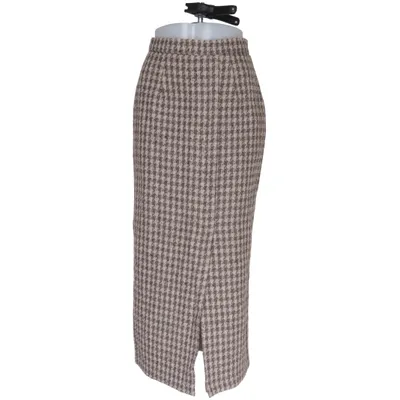 Skirt (Brown, Beige) from Avenue Acetate, Polyamide, Viscose, Wool
