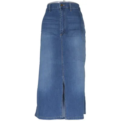 Jeanskjol (Blå) från John Baner Bomull, Elastan, Polyester