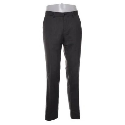 Kostuumbroek (Grijs) van Bläck Polyester, Wol