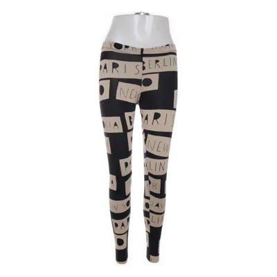 Leggings (Svart, Beige) från Papu Elastan, Ekologisk bomull