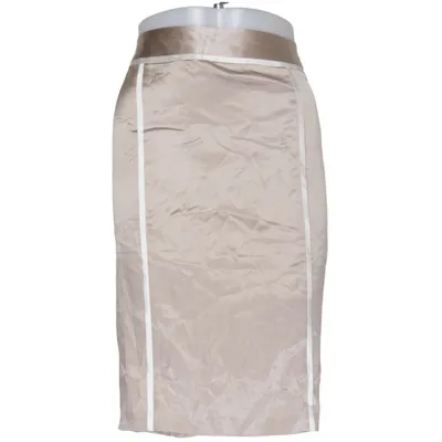 Jupe (Beige, Blanc) de Blunauta Élasthane, Soie
