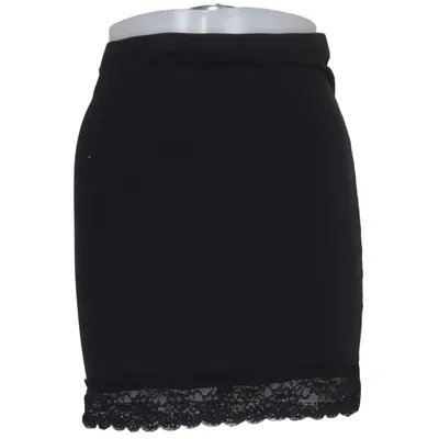 Jupe (Noir) de H&M Basic Coton, Élasthane