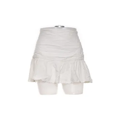 Kjol (Mini Flounce Linen Skirt) från Nelly Bomull, Linne, Viskos