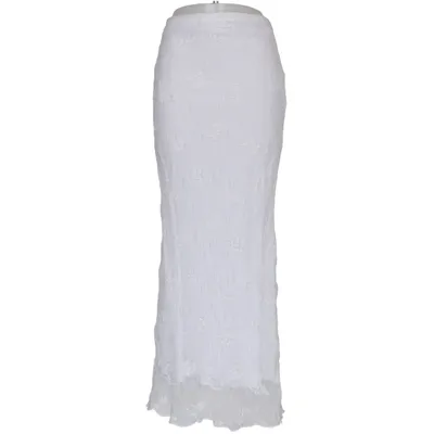 Maxi skirt (White) from Ludmilla.B Polyamide