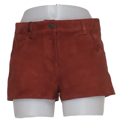 Lädershorts (Brun) från Zara Leather Collection Skinn