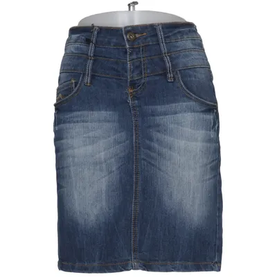 Denim skirt (Blue) from Sublevel Cotton, Elastane, Polyester