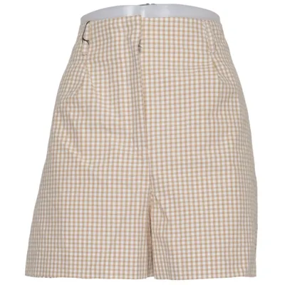 Shorts (Beige, White) from Sézane Organic cotton, Viscose
