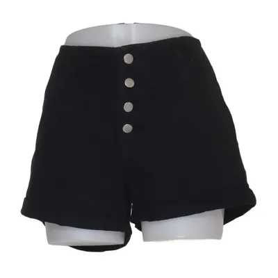 Denim shorts (Zwart) van Simply Chic Katoen
