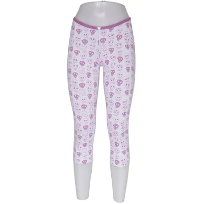 Pyjamasbyxor (Vit, Lila) från Svea Bomull, Elastan