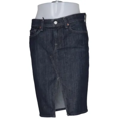 Denim skirt (Blue) from 7 for All Mankind Cotton, Elastane