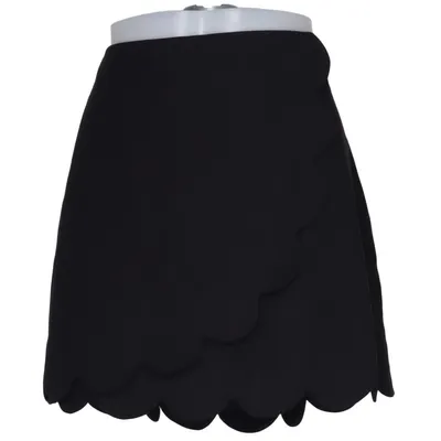 Slå om-nederdel (Sort) fra 1. State Bomuld, Elastan, Polyester