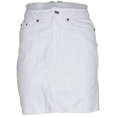 Denim skirt (White) from Nikkie Cotton