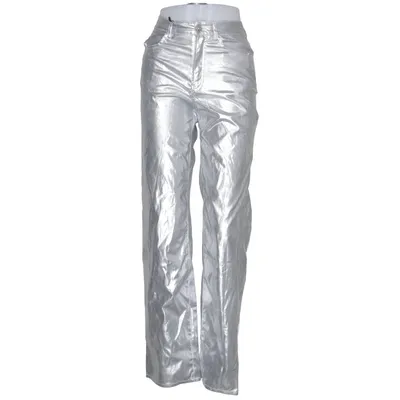 Pantalon (Argent) de Divided by H&M Coton, Polyester