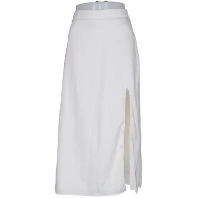 Maxi skirt (White) from XLE Elastane, Polyester