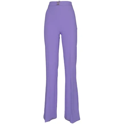 Palazzo broek (Lila) van Elisabetta Franchi Elastaan, Polyester