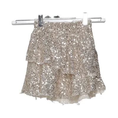 Nederdel (Guld) fra Zara Elastan, Polyester