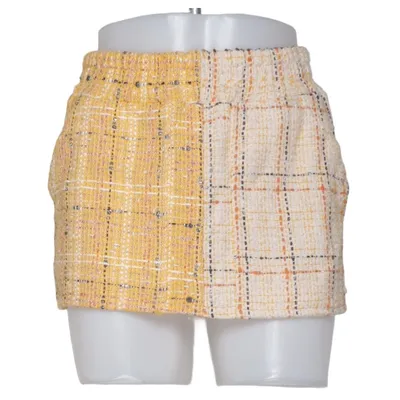 Skirt (Yellow, Beige, Multicolored) from Division Cotton, Metallic fiber, Polyamide