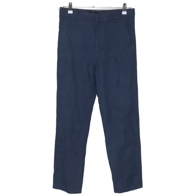 Pantalon de costume (Bleu) de H&M Coton, Lin