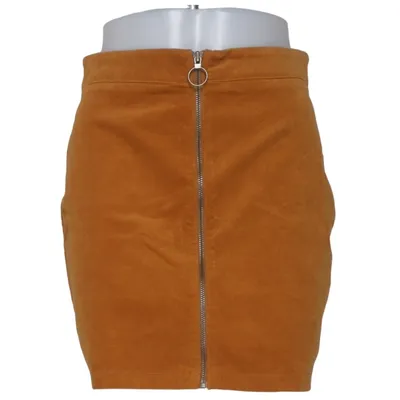 Nederdel (Gul) fra Forever 21 Bomuld, Elastan