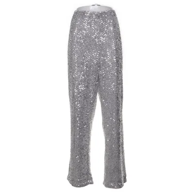 Byxor (Silverfärgad) från H&M Elastan, Polyester