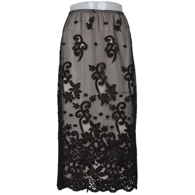 Maxi nederdel (Sort, Beige) fra Lane Bryant Polyester