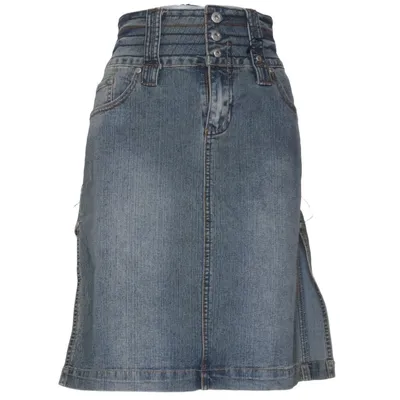 Denim skirt (Blue) from IDPDT Cotton, Elastane