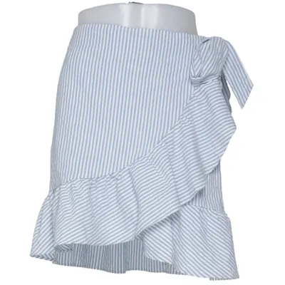 Wrap skirt (Blue, White) from ONLY Blue Denim Elastane, Polyester, Viscose