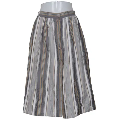 Skirt (Gray, Beige, White) from Weber Acetate, Cotton