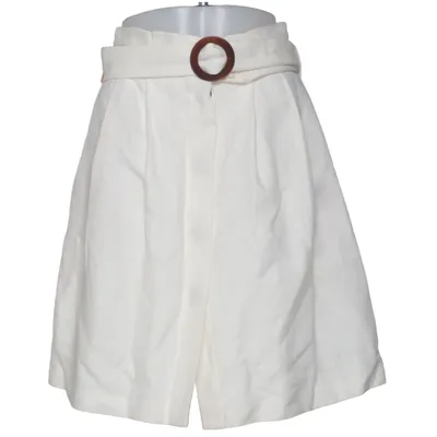 Short (Blanc) de Massimo Dutti Coton, Lin