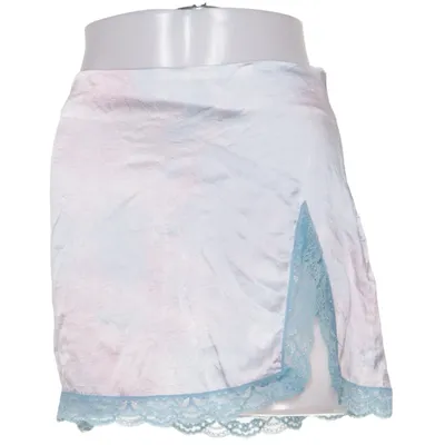 Kjol (Rosa, Blå, Vit, Flerfärgad) från Frankies Bikinis Elastan, Silke