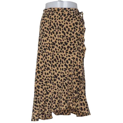 Wrap skirt (Beige, Black) from Rixo Silk
