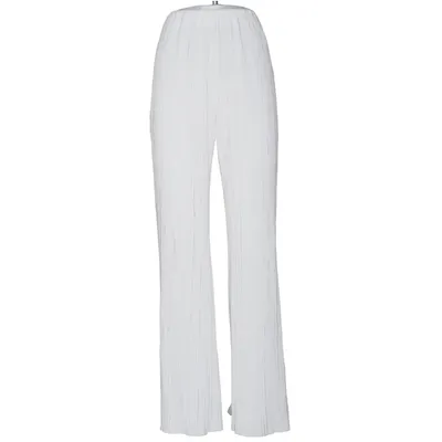 Pantalon patte d'éléphant (Blanc) de Storets Polyester