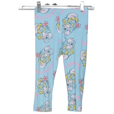 Pyjama broek (Blauw, Meerkleurig) van The Smurfs Katoen, Elastaan