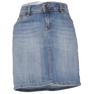 Jupe en jean (Bleu) de Denim by Lindex Coton, Élasthane