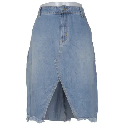 Spijkerrok (Blauw) van Boohoo Blue Katoen
