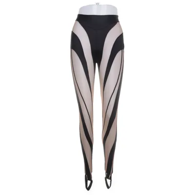 Leggings (Black, Brown) from Mugler Polyamide, Elastane