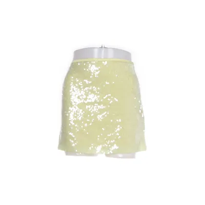 Skirt (Yellow, Transparent) from Zara Elastane, Polyester