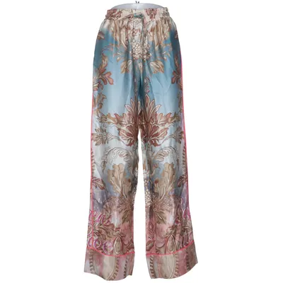 Palazzo broek (Blauw, Roze, Meerkleurig) van Miss Goodlife Viscose