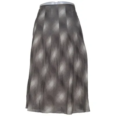 Jupe (Gris, Blanc) de St Emile Acétate, Coton, Cupro, Soie