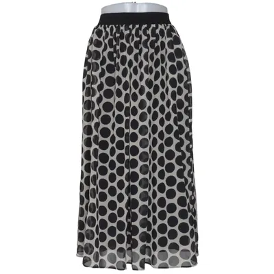 Långkjol (Svart, Vit) från Camilla Thulin Acetat, Polyester