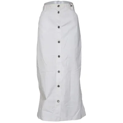 Jupe longue (Blanc) de Share Coton, Élasthane